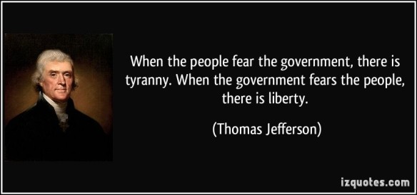 when the people fear the govt